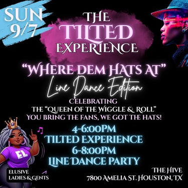 TILTED “CROWN & CONNECT” – LINE DANCE EDITION – SUNDAY 9/7 – 4-8:00pm